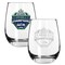 2pk 15oz Stemless Wine Glass, Direct Print/Etched, Super Bowl 60, 2026, Seattle Seahawks